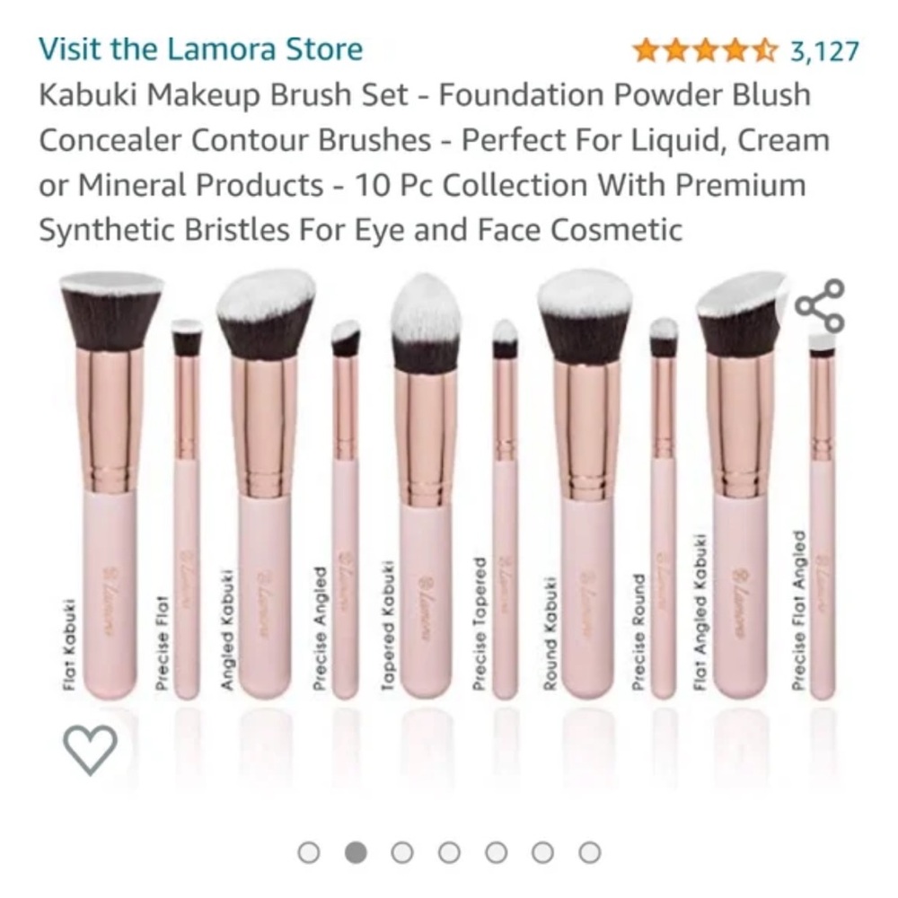 NWT Kabuki Makeup Brush Set - Blue